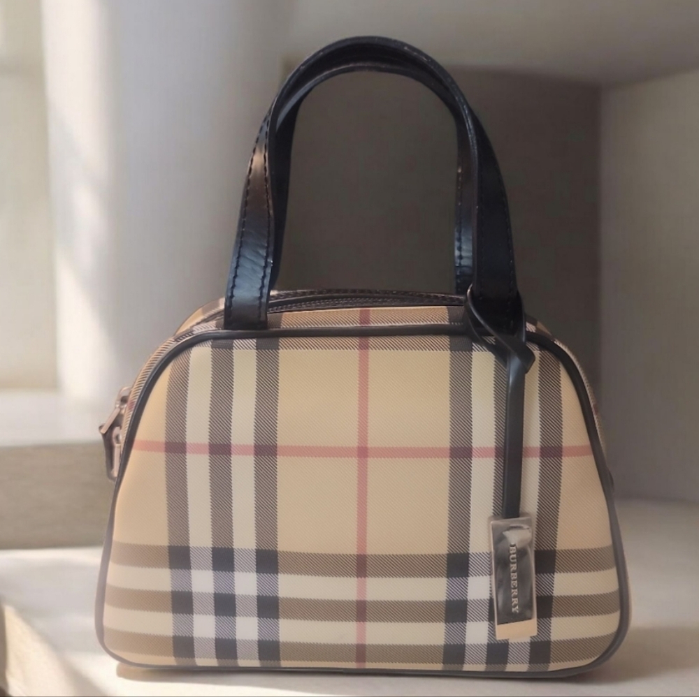 Burberry Mini Dome Dual Handle Bag  EUC